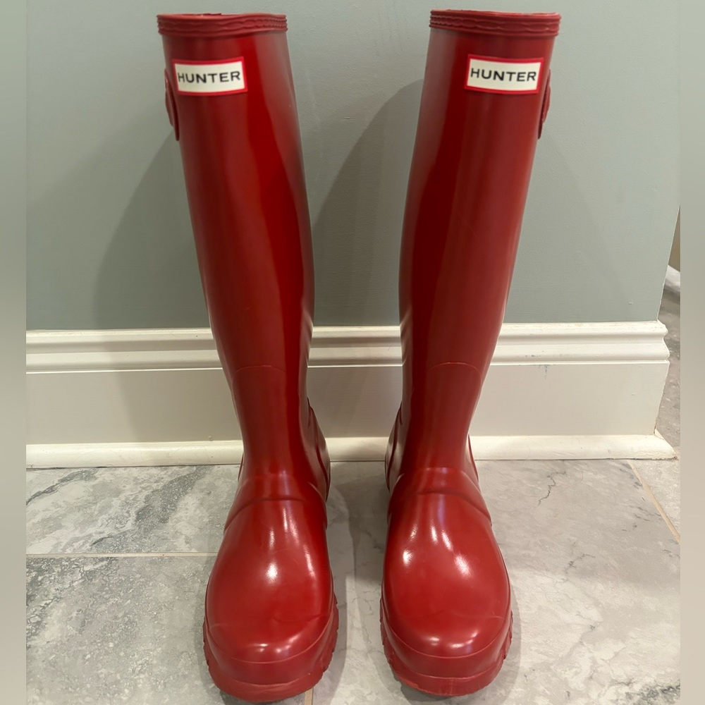 HUNTER RAINBOOTS RED